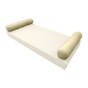 Model-5 AD103 Crib Size 26" x 8" Knife Edge Bolster Pillow Cushion Outdoor SLIP COVER ONLY