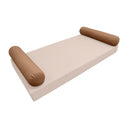 Model-5 AD104 Crib Size 26" x 8" Knife Edge Bolster Pillow Cushion Outdoor SLIP COVER ONLY