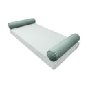 Model-5 AD002 Crib Size 26" x 8" Piped Trim Bolster Pillow Cushion Outdoor SLIP COVER ONLY