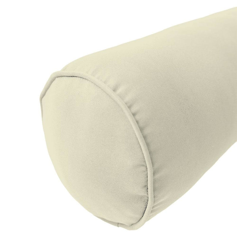 Model-5 AD005 Crib Size 26" x 8" Piped Trim Bolster Pillow Cushion Outdoor SLIP COVER ONLY