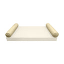 Model-5 AD103 Crib Size 26" x 8" Piped Trim Bolster Pillow Cushion Outdoor SLIP COVER ONLY