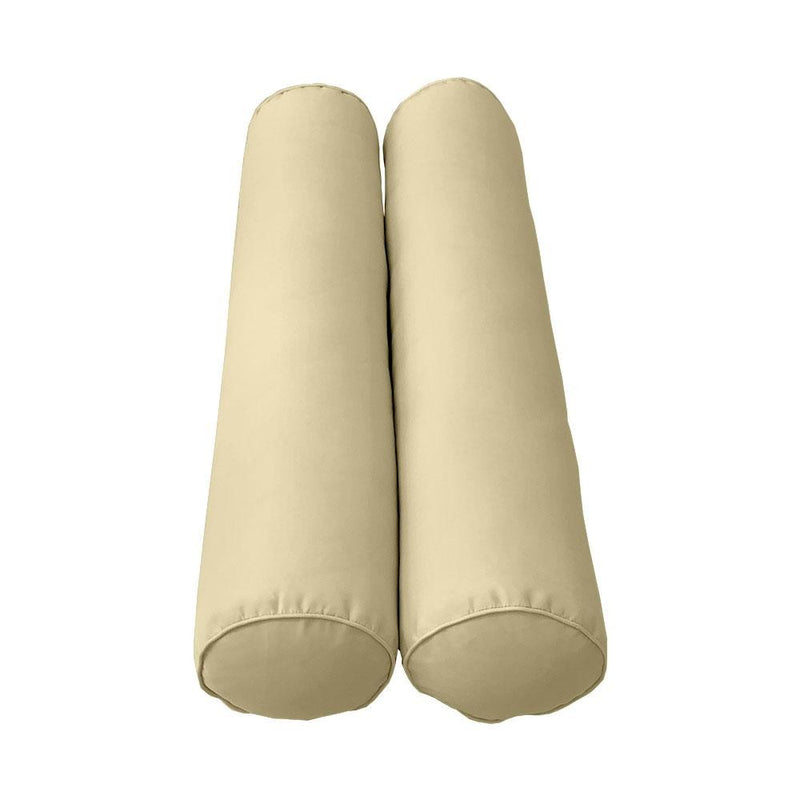 Model-5 AD103 Crib Size 26" x 8" Piped Trim Bolster Pillow Cushion Outdoor SLIP COVER ONLY