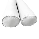 Model-5 AD106 Crib Size 26" x 8" Piped Trim Bolster Pillow Cushion Outdoor SLIP COVER ONLY