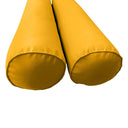 Model-5 AD108 Crib Size 26" x 8" Piped Trim Bolster Pillow Cushion Outdoor SLIP COVER ONLY