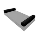 Model-5 AD109 Crib Size 26" x 8" Piped Trim Bolster Pillow Cushion Outdoor SLIP COVER ONLY