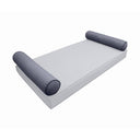 Model-5 AD001 Crib Size 26" x 8" Contrast Pipe Trim Bolster Pillow Cushion Outdoor SLIP COVER ONLY