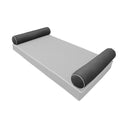 Model-5 AD003 Crib Size 26" x 8" Contrast Pipe Trim Bolster Pillow Cushion Outdoor SLIP COVER ONLY