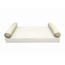 Model-5 AD005 Crib Size 26" x 8" Contrast Pipe Trim Bolster Pillow Cushion Outdoor SLIP COVER ONLY