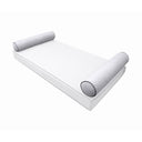 Model-5 AD105 Crib Size 26" x 8" Contrast Pipe Trim Bolster Pillow Cushion Outdoor SLIP COVER ONLY