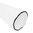 Model-5 AD106 Crib Size 26" x 8" Contrast Pipe Trim Bolster Pillow Cushion Outdoor SLIP COVER ONLY