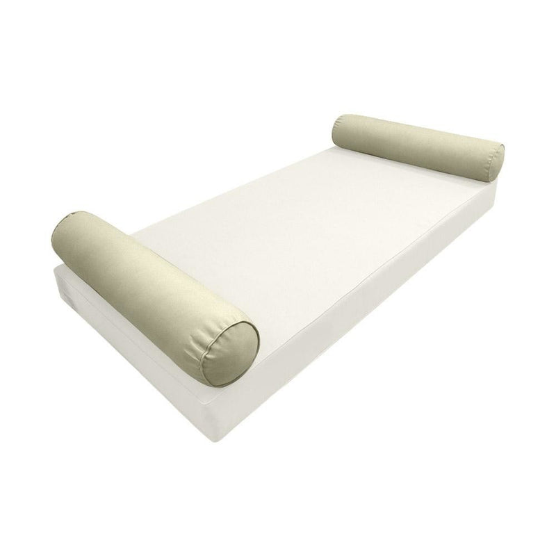 Model-5 AD005 Full Size 52" x 8" Piped Trim Bolster Pillow Cushion Outdoor SLIP COVER ONLY