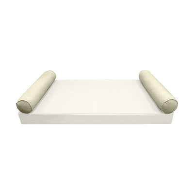 Model-5 AD005 Full Size 52" x 8" Piped Trim Bolster Pillow Cushion Outdoor SLIP COVER ONLY
