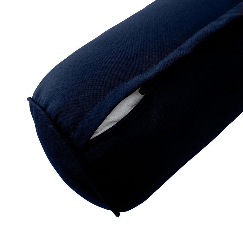 Model-5 AD101 Full Size 52" x 8" Piped Trim Bolster Pillow Cushion Outdoor SLIP COVER ONLY