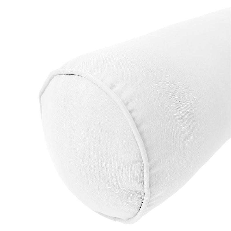 Model-5 AD106 Full Size 52" x 8" Piped Trim Bolster Pillow Cushion Outdoor SLIP COVER ONLY