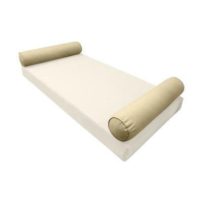 Model-5 AD103 Queen Size 58" x 8" Piped Trim Bolster Pillow Cushion Outdoor SLIP COVER ONLY