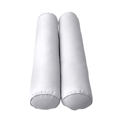 Model-5 AD105 Queen Size 58" x 8" Piped Trim Bolster Pillow Cushion Outdoor SLIP COVER ONLY