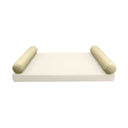 Model-5 AD103 Twin Size 37" x 8" Knife Edge Bolster Pillow Cushion Outdoor SLIP COVER ONLY