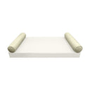 Model-5 AD005 Twin Size 37" x 8" Piped Trim Bolster Pillow Cushion Outdoor SLIP COVER ONLY