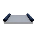 Model-5 AD101 Twin Size 37" x 8" Piped Trim Bolster Pillow Cushion Outdoor SLIP COVER ONLY