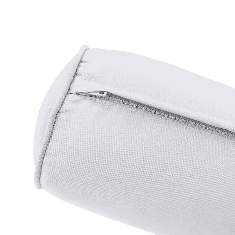 Model-5 AD105 Twin Size 37" x 8" Piped Trim Bolster Pillow Cushion Outdoor SLIP COVER ONLY