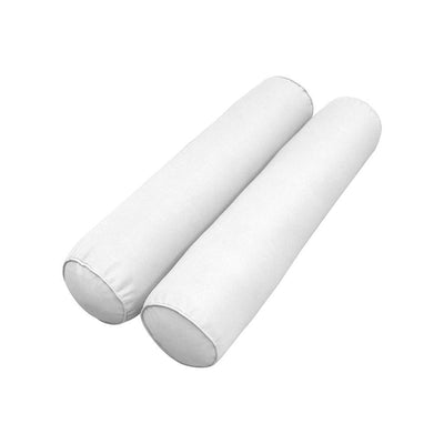 Model-5 AD106 Twin Size 37" x 8" Piped Trim Bolster Pillow Cushion Outdoor SLIP COVER ONLY