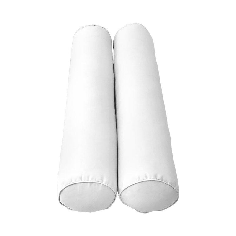 Model-5 AD106 Twin Size 37" x 8" Piped Trim Bolster Pillow Cushion Outdoor SLIP COVER ONLY