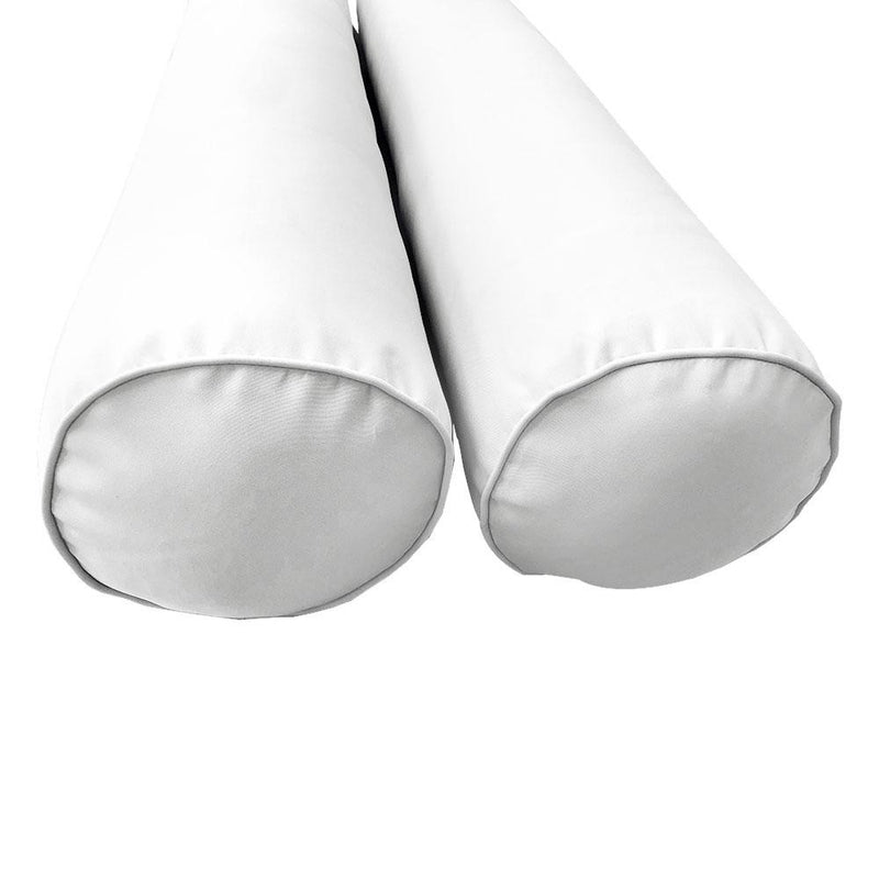 Model-5 AD106 Twin Size 37" x 8" Piped Trim Bolster Pillow Cushion Outdoor SLIP COVER ONLY