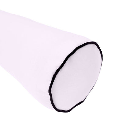 Model-5 AD107 Twin Size 37" x 8" Contrast Pipe Trim Bolster Pillow Cushion Outdoor SLIP COVER ONLY