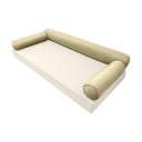 Model-6 AD103 Crib Size 50" x 8" Piped Trim Bolster Pillow Cushion Outdoor SLIP COVER ONLY