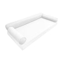 Model-6 AD106 Crib Size 50" x 8" Piped Trim Bolster Pillow Cushion Outdoor SLIP COVER ONLY