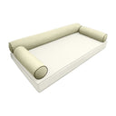 Model-6 AD005 Crib Size 50" x 8" Contrast Pipe Trim Bolster Pillow Cushion Outdoor SLIP COVER ONLY