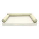 Model-6 AD005 Crib Size 50" x 8" Contrast Pipe Trim Bolster Pillow Cushion Outdoor SLIP COVER ONLY