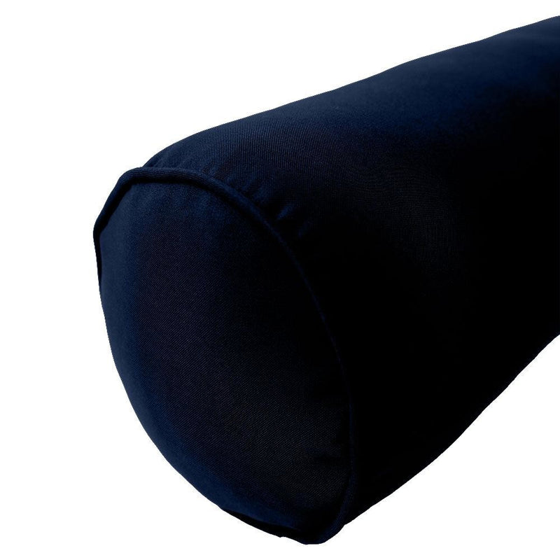 Model-6 AD101 Twin Size 73" x 8" Piped Trim Bolster Pillow Cushion Outdoor SLIP COVER ONLY
