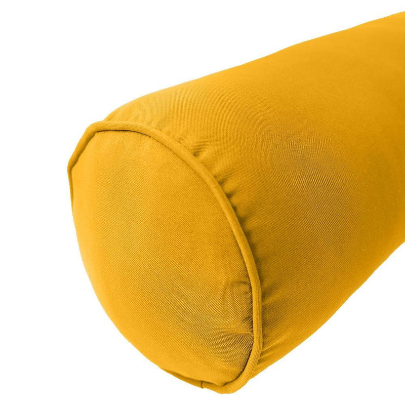 Model-6 AD108 Twin Size 73" x 8" Piped Trim Bolster Pillow Cushion Outdoor SLIP COVER ONLY