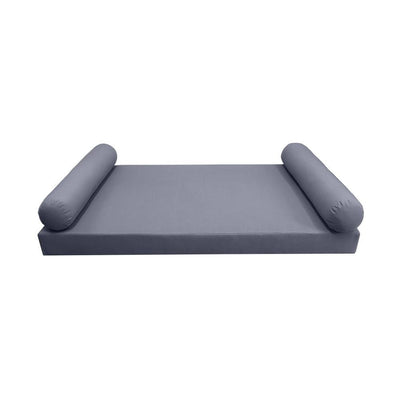 *COVER ONLY*-Model-5 Outdoor Daybed Mattress Bolster Pillow Slipcovers Knife Edge Crib-AD001