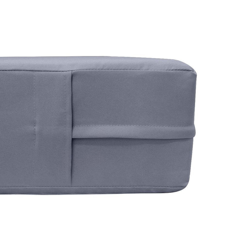 *COVER ONLY*-Model-5 Outdoor Daybed Mattress Bolster Pillow Slipcovers Knife Edge Twin -AD001