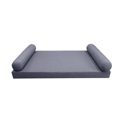 *COVER ONLY*-Model-5 Outdoor Daybed Mattress Bolster Pillow Slipcovers Knife Edge Twin -AD001