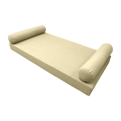 *COVER ONLY*-Model-5 Outdoor Daybed Mattress Bolster Pillow Slipcovers Knife Edge Twin -AD103