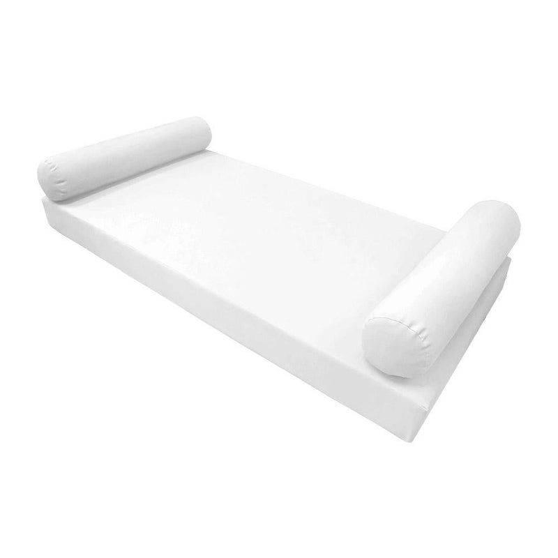 *COVER ONLY*-Model-5 Outdoor Daybed Mattress Bolster Pillow Slipcovers Knife Edge Twin -AD106