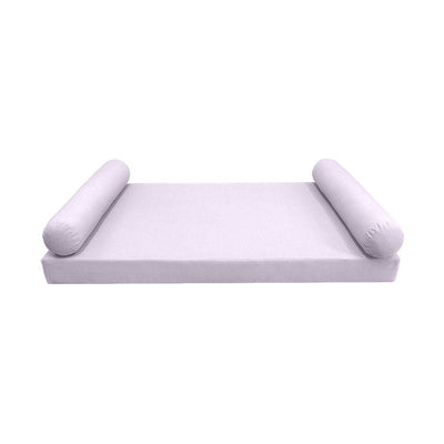 *COVER ONLY*-Model-5 Outdoor Daybed Mattress Bolster Pillow Slipcovers Knife Edge Twin -AD107