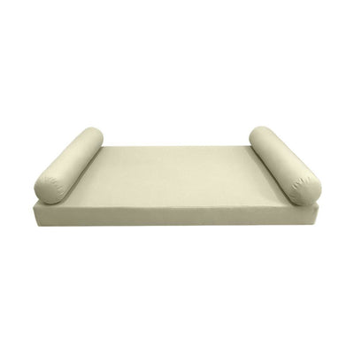 *COVER ONLY*-Model-5 Outdoor Daybed Mattress Bolster Pillow Slipcovers Knife Edge Twin-XL -AD005