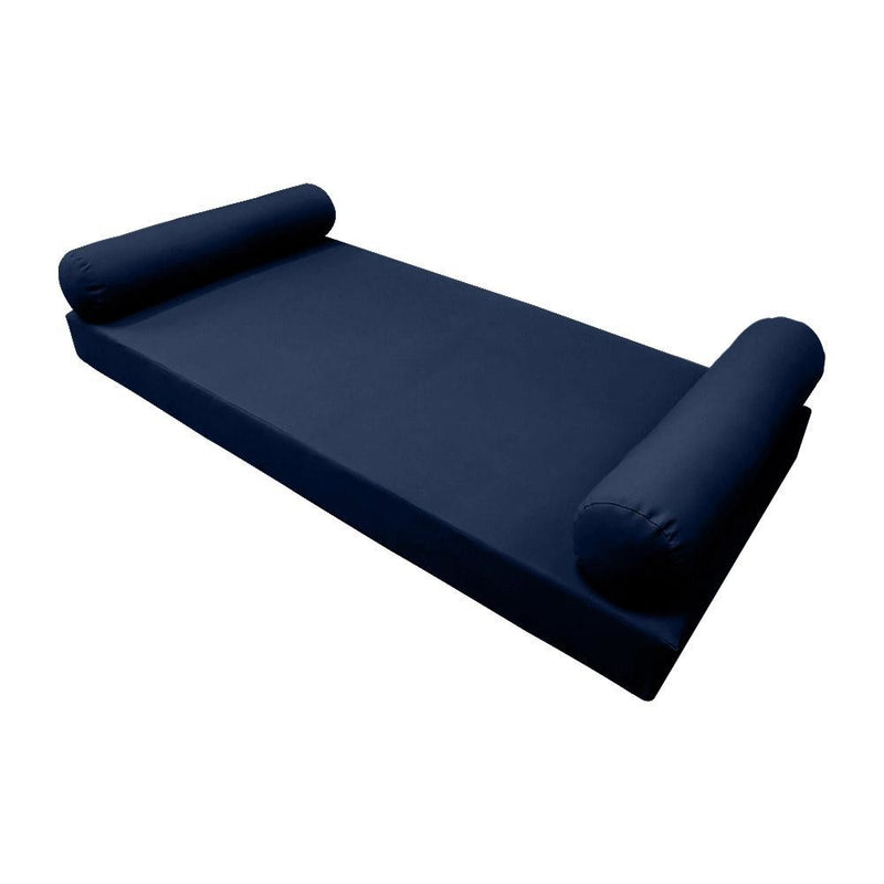 *COVER ONLY*-Model-5 Outdoor Daybed Mattress Bolster Pillow Slipcovers Knife Edge Twin-XL -AD101