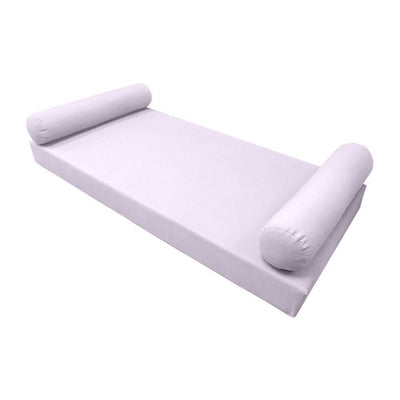 *COVER ONLY*-Model-5 Outdoor Daybed Mattress Bolster Pillow Slipcovers Knife Edge Twin-XL -AD107