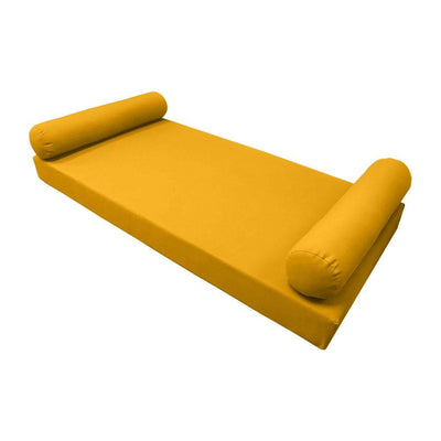 *COVER ONLY*-Model-5 Outdoor Daybed Mattress Bolster Pillow Slipcovers Knife Edge Twin-XL -AD108