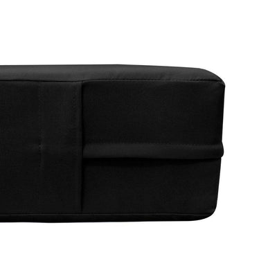 *COVER ONLY*-Model-5 Outdoor Daybed Mattress Bolster Pillow Slipcovers Knife Edge Twin-XL -AD109
