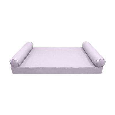 *COVER ONLY*-Model-5 Outdoor Daybed Mattress Bolster Pillow Slipcovers Pipe Trim Crib Size-AD107