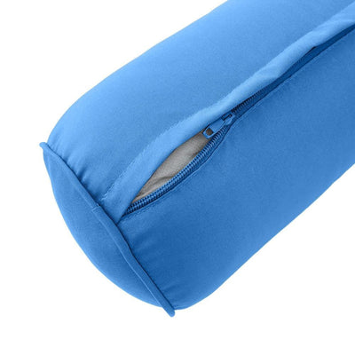 *COVER ONLY*-Model-5 Outdoor Daybed Mattress Bolster Pillow Slipcovers Pipe Trim Twin-XL Size-AD102