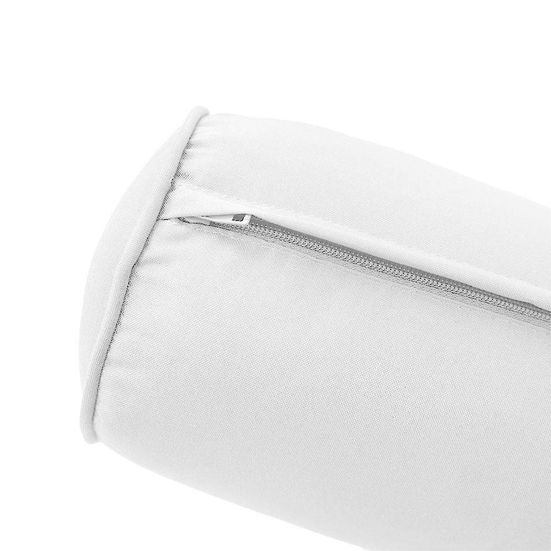 *COVER ONLY*-Model-5 Outdoor Daybed Mattress Bolster Pillow Slipcovers Pipe Trim Twin-XL Size-AD106