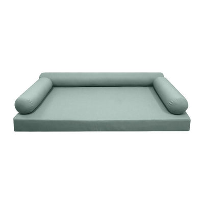 *COVER ONLY*-Model-6 Outdoor Daybed Mattress Bolster Pillow Slipcovers Knife Edge Crib-AD002