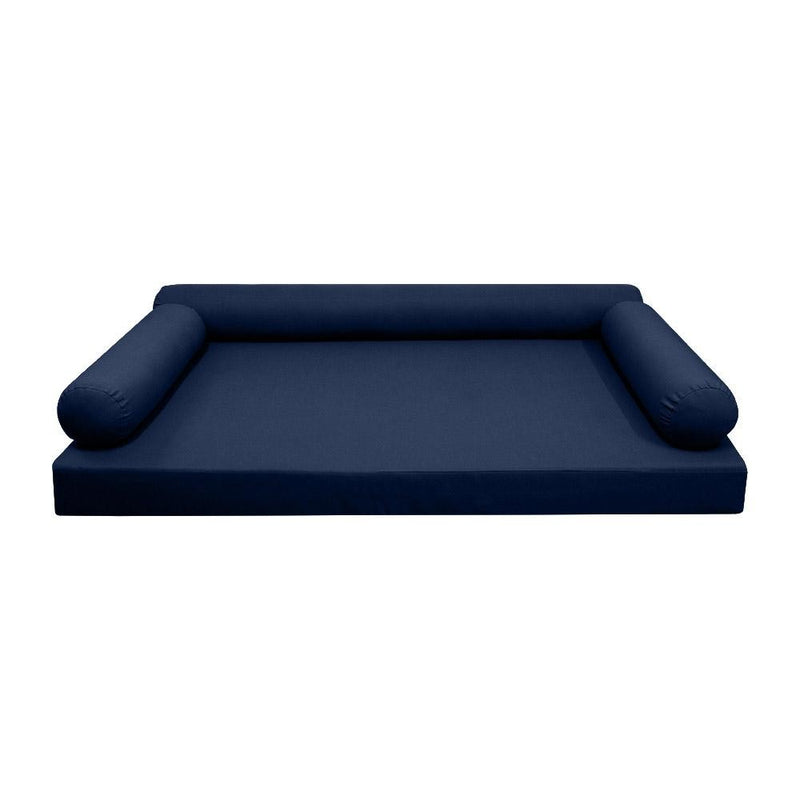 *COVER ONLY*-Model-6 Outdoor Daybed Mattress Bolster Pillow Slipcovers Knife Edge Crib-AD101